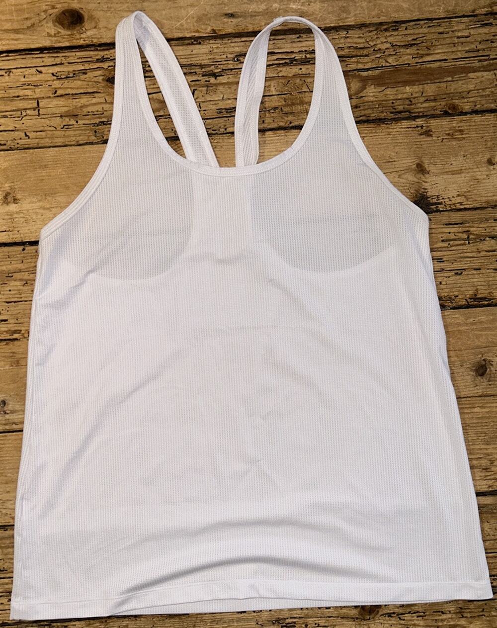 Lorna Jane Women’s Size L White Breathable Racer back Active Tank